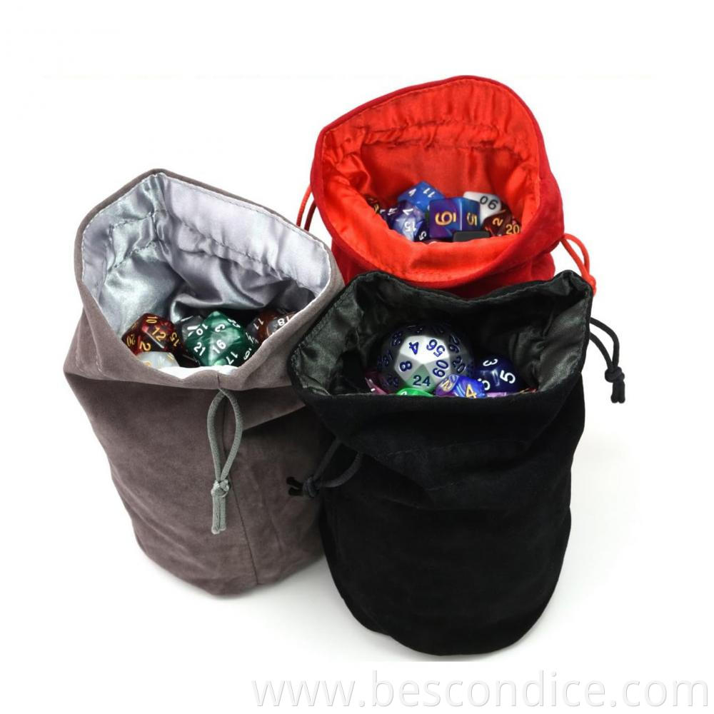 Standing Cotton Fabric Dice Bag 1